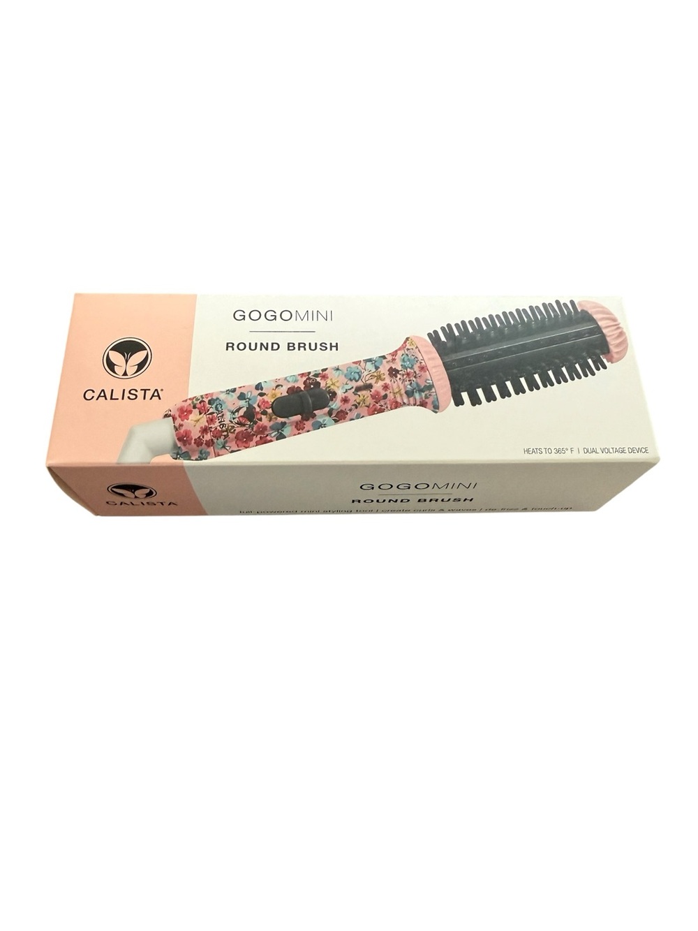 Calista Floral GogoMini Round Hair Brush - Pink Floral